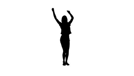 Silhouette-of-a-woman-dancing-with-her-arms-raised