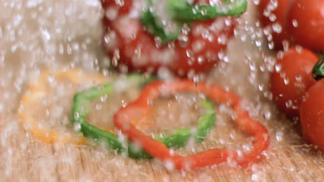 Water-raining-on-peppers-in-super-slow-motion