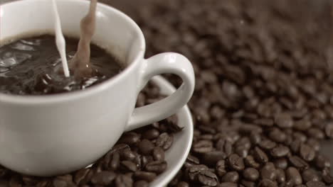 Milk-flowing-in-super-slow-motion-in-coffee-cup