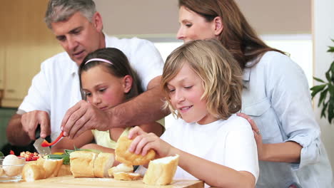 Family-slicing-sandwich-fillings