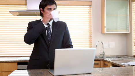 Businessman-in-his-kitchen