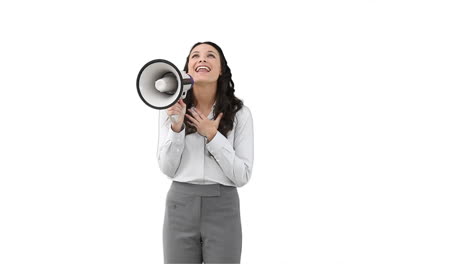 Woman-shouting-through-a-megaphone