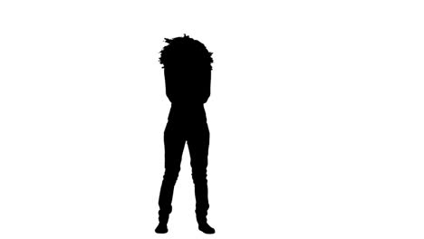 Silhouette-of-a-woman-in-slow-motion-dancing