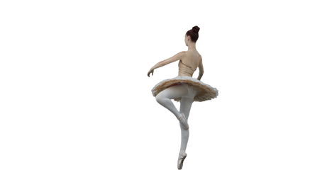 Ballerina-Bewegt-Sich-In-Zeitlupe