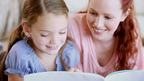 Young-girl-reading-a-book-aloud