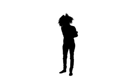Silhouette-of-a-woman-talking-on-the-telephone