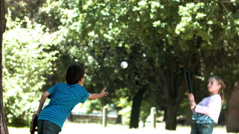 Children-in-slow-motion-playing-baseball