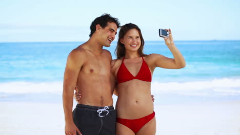 Young-couple-photographing-themselves