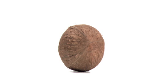 Coconut-turning-in-super-slow-motion