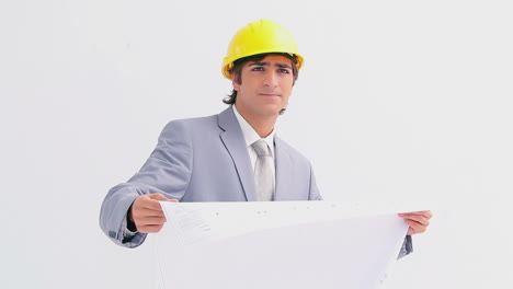 Serious-businessman-checking-the-construction-work