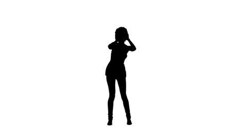 Silhouette-of-a-woman-dancing-and-listening-to-music