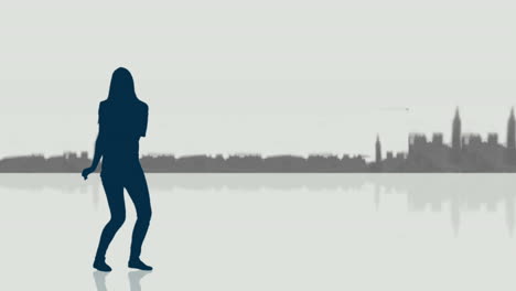 Video-Von-Tanzenden-Frauen-Und-Silhouetten