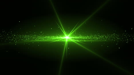 Video-of-a-green-star-shining