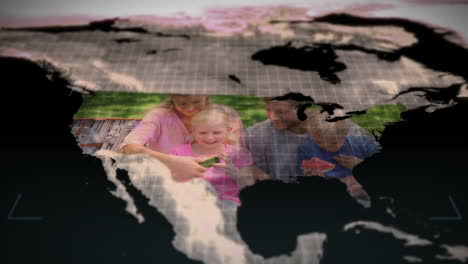Videos-of-families-in-America-with-an-earth-image-courtesy-of-Nasa.org