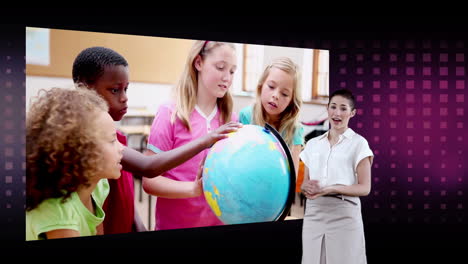 Videos-Von-Kindern,-Die-Einen-Globus-Mit-Einem-Erdbild-Betrachten,-Mit-Freundlicher-Genehmigung-Von-Nasa.org