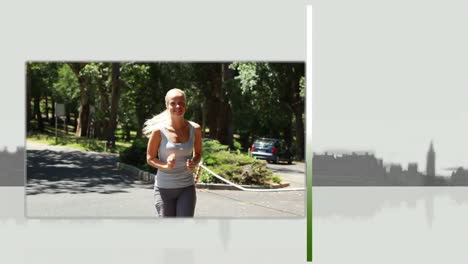 Videos-of-a-blonde-woman-running