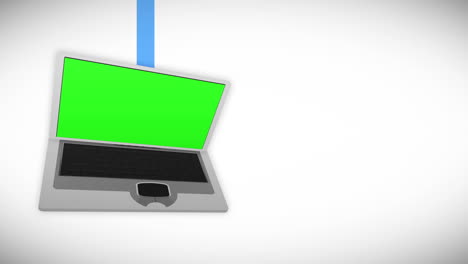 Laptop-screens-in-chroma-key