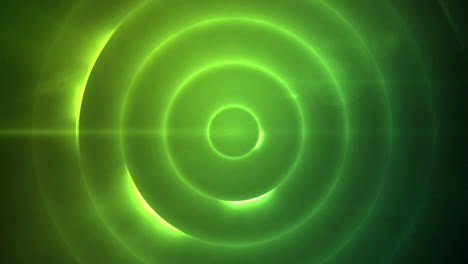 Moving-circle-of-flashing-green-lights