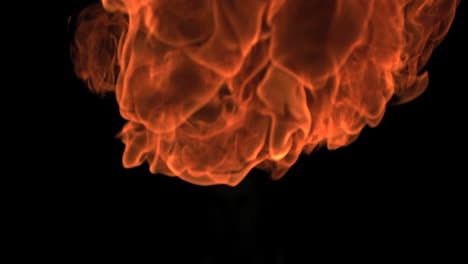 Big-fire-ball-moving-in-slowmotion