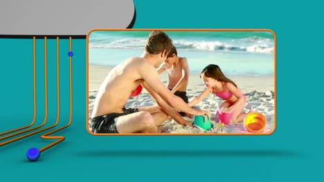 Animation-of-family-videos-on-the-beach