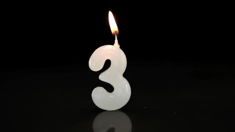 Kerze-Zum-Dritten-Geburtstag