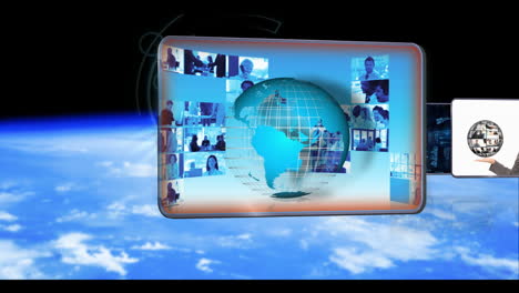 Animated-videos-of-businesspeople-global-business-and-dna-technology