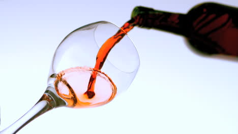 Red-wine-pouring-into-glass-low-angle-view