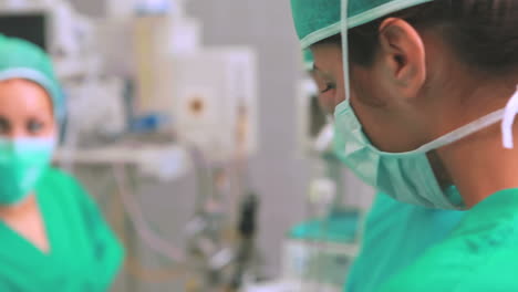 Video-of-a-surgeon-team-operating-