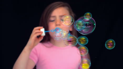 Girl-making-bubbles-in-slow-motion