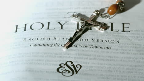Rosary-beads-falling-onto-first-page-of-the-holy-bible