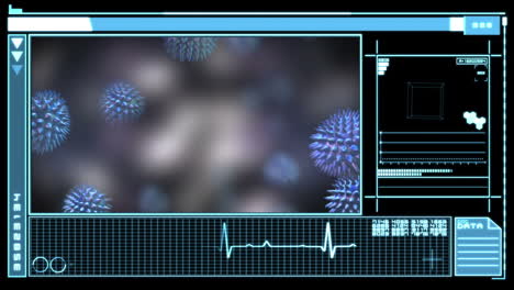 Digitale-Schnittstelle-Zeigt-Virus