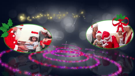 Spiralförmige-Weihnachtsanimation