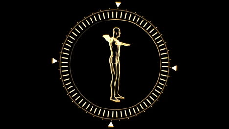 Figure-of-man-revolving-in-dial-circle