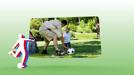 Video-Von-Einem-Vater-Und-Seinem-Sohn-Beim-Fußballspielen