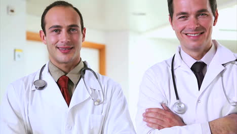 Two-doctors-standing