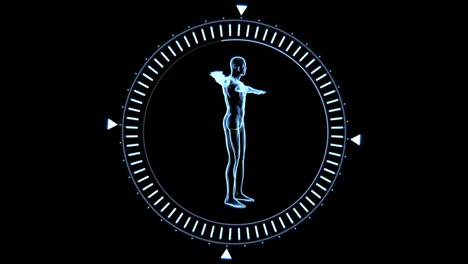 Revolving-figure-of-man-man-in-moving-dial-circle