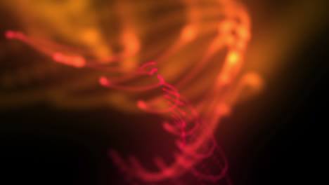 Moving-blurred-form-of-red-and-pink-lights