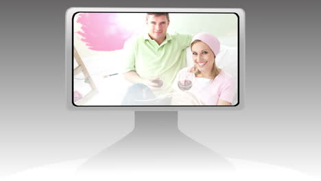 Montage-of-a-moving-screen-showing-couple-pictures