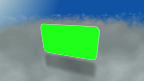 Montage-of-green-screens-over-the-clouds