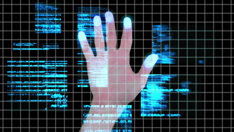 Futuristische-Hand-Scan-Identifikationstechnologie