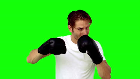 Sportsman-boxing-in-front-of-the-camera