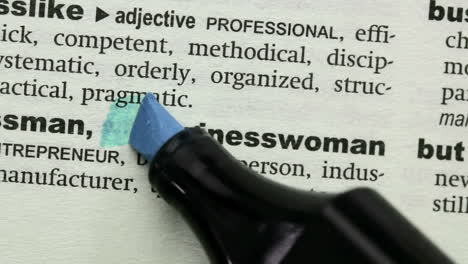 Businesswoman-highlighted-in-blue