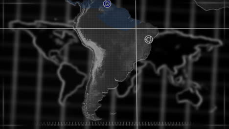 Mapa-En-Movimiento-Y-Apuntando-A-Parte-Del-Mundo