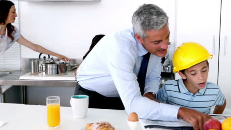 Family-in-a-kitchen