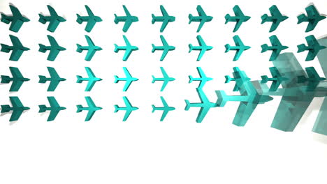 Blue-airplanes-appearing-in-a-grid-animation