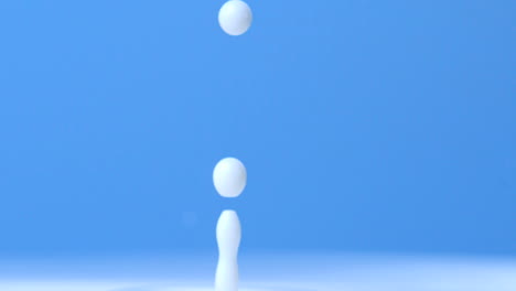 White-drop-in-slow-motion-splashing