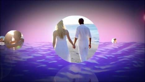Romantic-montage-of-couples-at-the-beach
