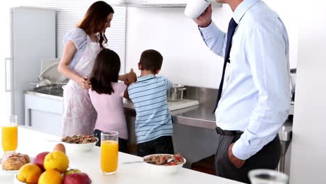 Mother-and-her-children-cooking