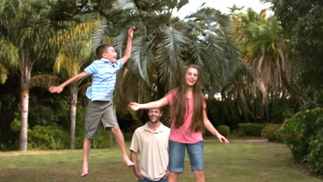 Children-jumping-on-a-trampoline-