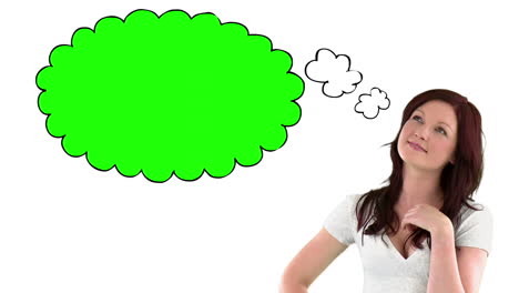 Woman-with-chroma-key-thought-bubble